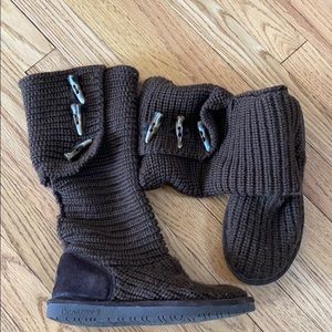 Bear Paw tall knit boots